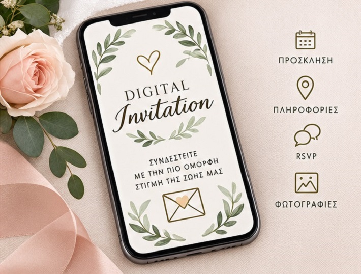 Digital Invitation για κινητό και social media